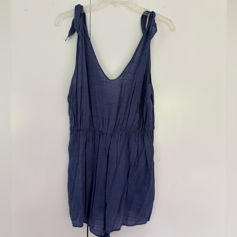 ASOS Chic Blue Sleeveless Romper with Tie Straps Size 12